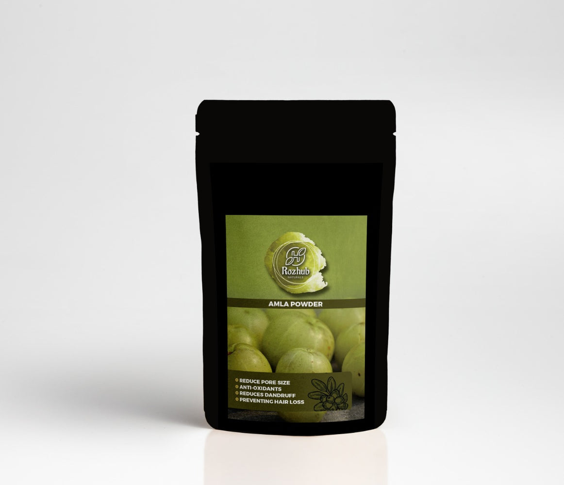 Rozhub Naturals Herbal Amla Powder (Indian Gooseberry) - 100g - Rozhub Naturals