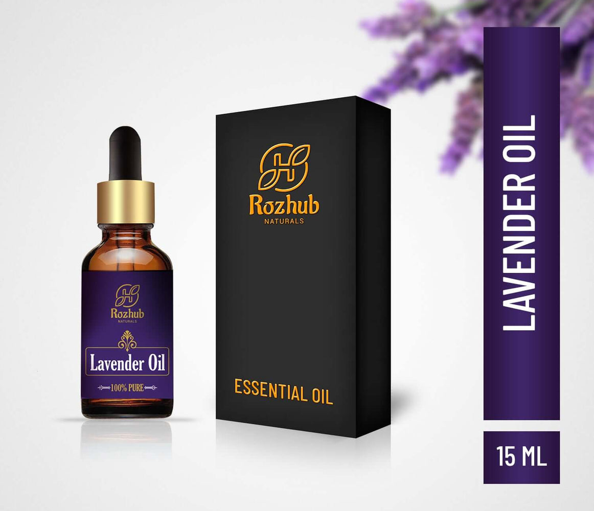 Lavender Essential Oil - 100% Pure, Natural and Undiluted - 15ml - Rozhub Naturals
