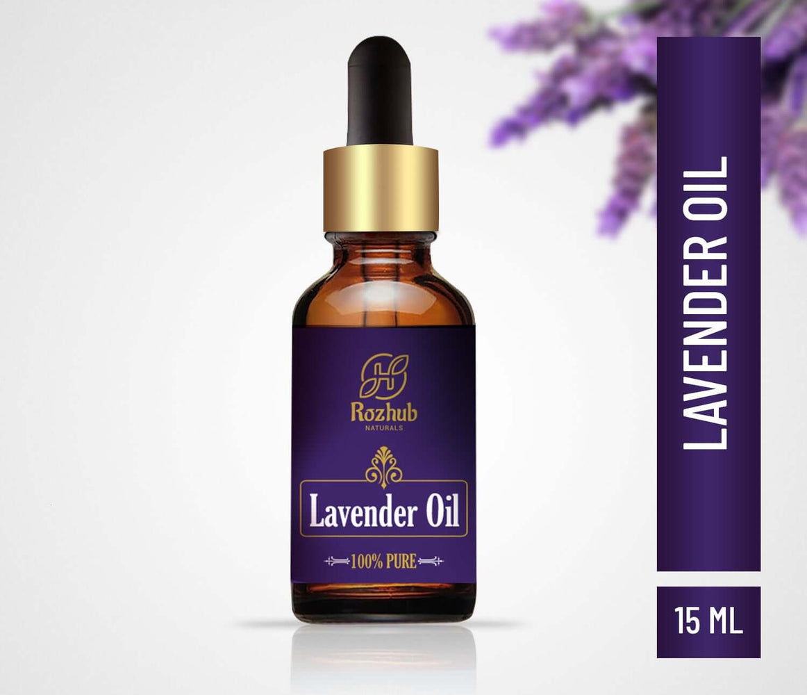 Lavender Essential Oil - 100% Pure, Natural and Undiluted - 15ml - Rozhub Naturals