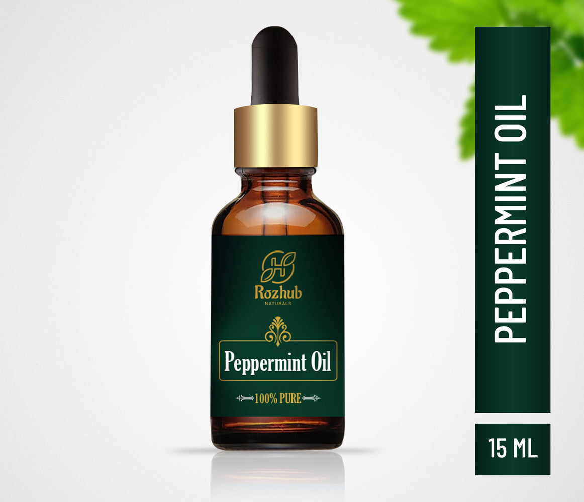Rozhub Naturals Peppermint Essential Oil 100% Natural and undiluted - 15ml - Rozhub Naturals