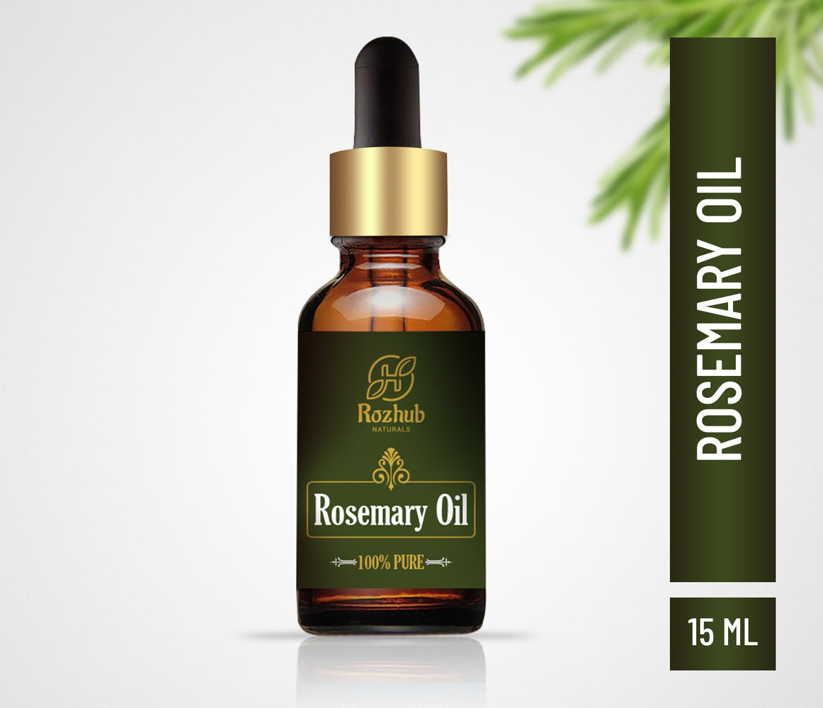 Rozhub Naturals Rosemary Essential Oil 100% Pure and Undiluted - 15ml - Rozhub Naturals